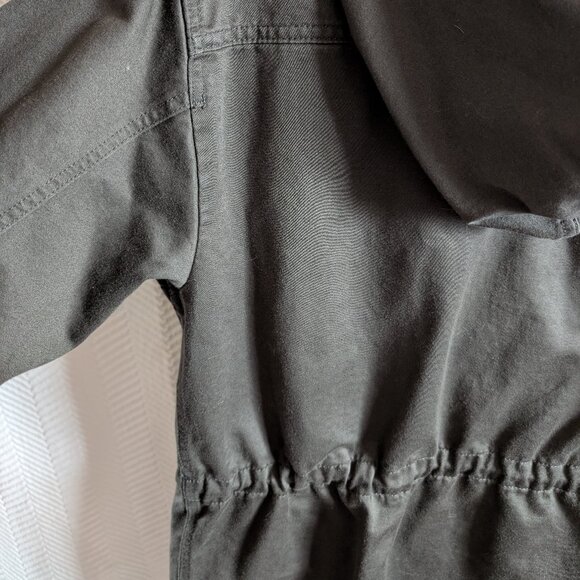 Aritzia SUNDAY BEST 100% Cotton Utility Jacket, Medium, Hooded, Drawstring waist - Picture 11 of 15